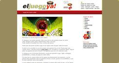 Desktop Screenshot of eljuegoya.com